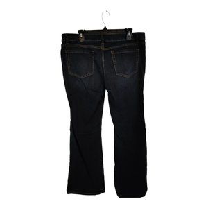 CAbi Jeans Womens 14 Flare Low Rise Blue Denim Dark Wash Stretch Casual Blue